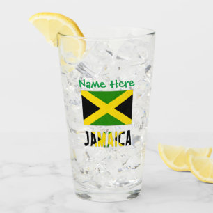Copo De Pint Bandeira Jamaicana Verde Personalização Bebida