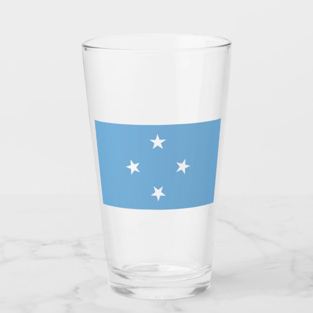 Copo De Pint Bandeira Micronésia (Estados Federados da Micronés (Frente)