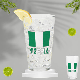 Copo De Pint Bandeira Nigeriana e Nigéria