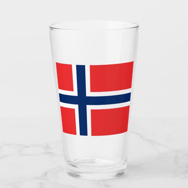 Copo De Pint Bandeira norueguesa (Noruega) (Frente)