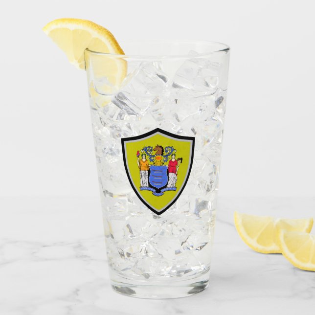 Copo De Pint bandeira Nova Jersey (Gelo frontal)