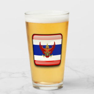 Copo De Pint bandeira tailandesa emblem