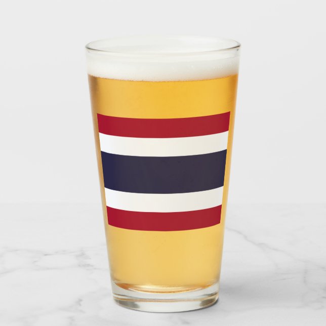 Copo De Pint Bandeira Tailandesa (Tailândia) (Frente (Preenchido))