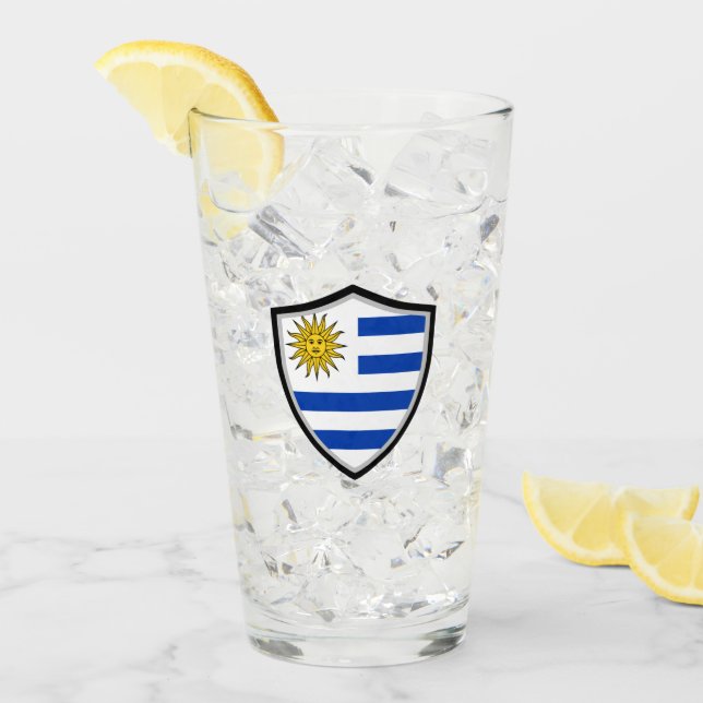 Copo De Pint bandeira uruguaia (Gelo frontal)