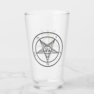 Copo De Pint Baphomet e Anton LaVey Sigil Glass