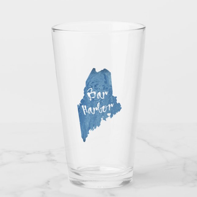 Copo De Pint Bar Harbour Maine Wood Grain (Frente)