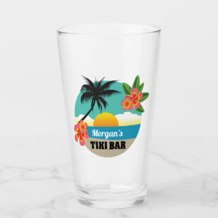 Copo De Pint Bar tropical Tiki com nome Cocktail