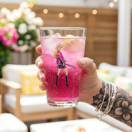 Copo De Pint Barbie Vidro