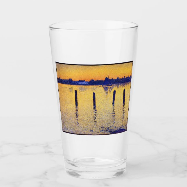 Copo De Pint Barcos à vela no rio Escalda (Bélgica) (Frente)