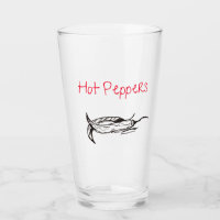 Barware Tumbler com Design de pimenta quente