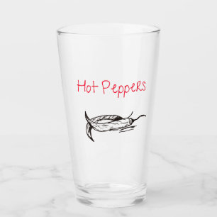 Copo De Pint Barware Tumbler com Design de pimenta quente