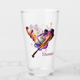 Copo De Pint Baseball no Fogo.