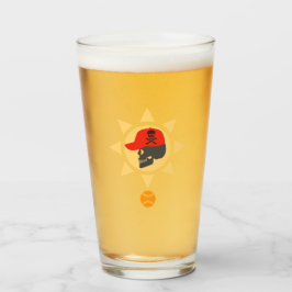 Copo De Pint Basebol Crânio