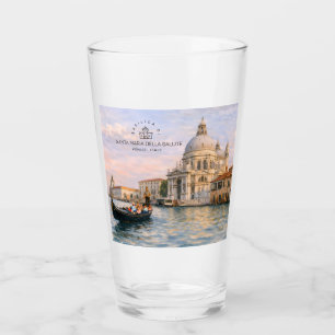 Copo De Pint Basílica de Veneza Salute Aquarela Cúpulas Icônica