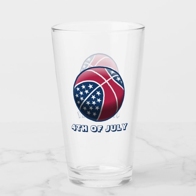 Copo De Pint Basquete de 4 de Julho (Frente)
