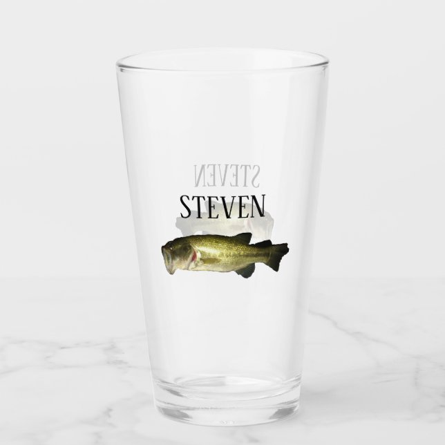 Copo De Pint Bass Fisheries Beer Mug Personalizado (Frente)
