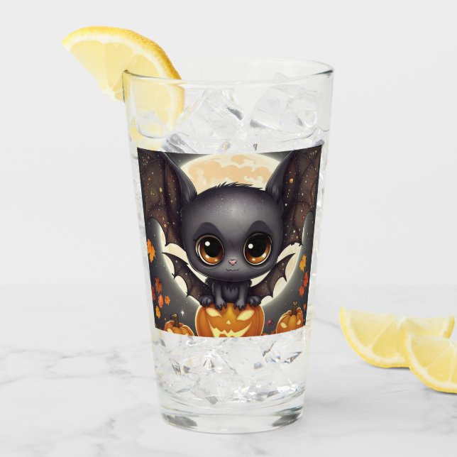 Copo De Pint Bat do Dia das Bruxas (Gelo frontal)