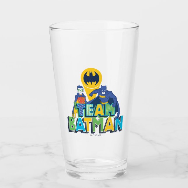 Copo De Pint Batman | Equipe Batman e Robin (Frente)