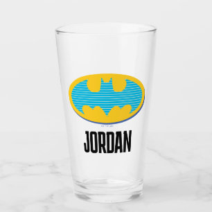 Copo De Pint Batman   Símbolo de faixas cianas