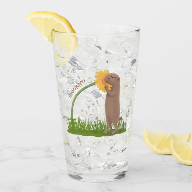 Copo De Pint BD de cãozinho da pradaria (Gelo frontal)