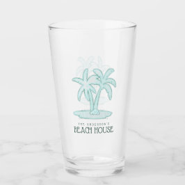 Copo De Pint Beach House Palm Trees Aqua Blue ID623