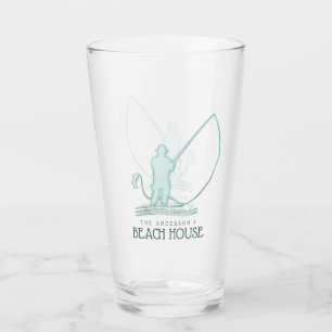 Copo De Pint Beach House Pescador Aqua Blue ID623