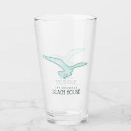 Copo De Pint Beach House Seagull Aqua Blue ID623