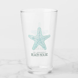 Copo De Pint Beach House Starfish Aqua Blue ID623