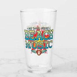 Copo De Pint Beach Music Soul Glass Tumbler