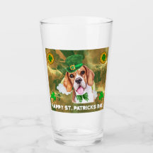 Beagle Gold Feliz Dia de São Patrício