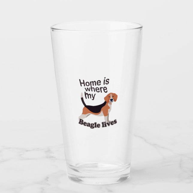 Copo De Pint Beagle Home (Frente)