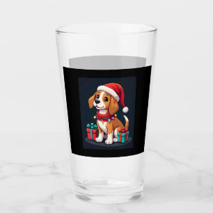 Copo De Pint Beagle Xmas Lighting Papais noeis Beagle Dog Natal