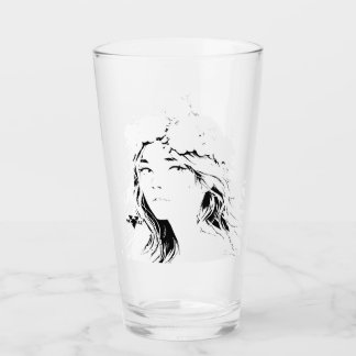 Copo De Pint Beautiful Floral Anime Girl – Soft Pastel Aesthe