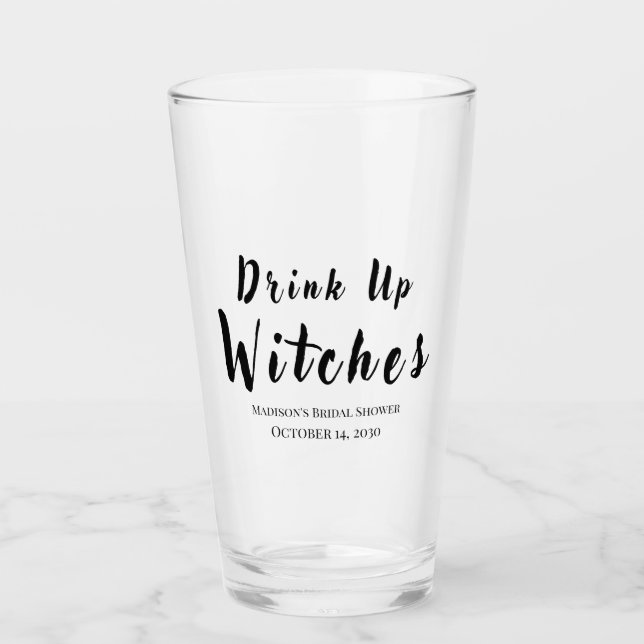 Copo De Pint Beba Bruxas de Festa de solteira de Halloween (Frente)