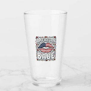 Copo De Pint Bebê Americano Desenho de Gravura Vintage Patrióti