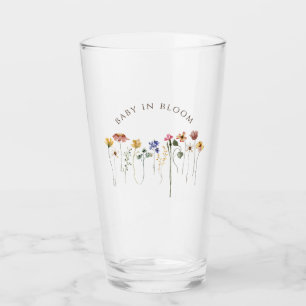 Copo De Pint Bebê Colorido De Flor Selvagem Em Chá de fraldas D