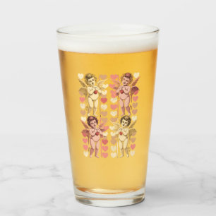 Copo De Pint Bebê Cupido Coquete laço Dia dos Namorados Retro