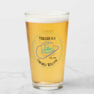 Copo De Pint Bebê de pinta de saloon de cowboy retrô