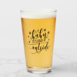 Copo De Pint Bebê Está Frio Lá Fora Caneca de Vidro Cerveja