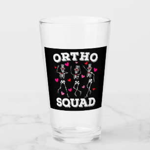 Copo De Pint Bebendo de Esqueleto Ortho Squad Dancing