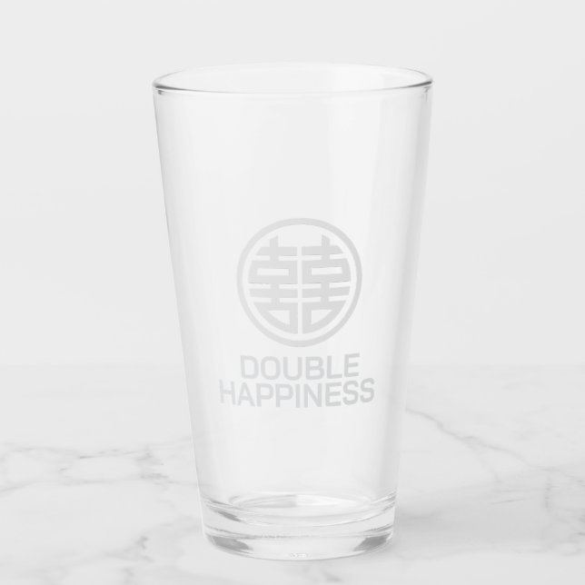 Copo De Pint Beber Vidro/Dupla Felicidade/Copo de Vidro (Frente)