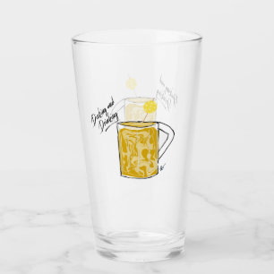 Copo De Pint Bebida de vidro de picleball