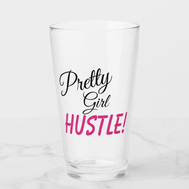 Copo De Pint Bebida DIVA "Bonito Girl HUSTLE" (Frente)