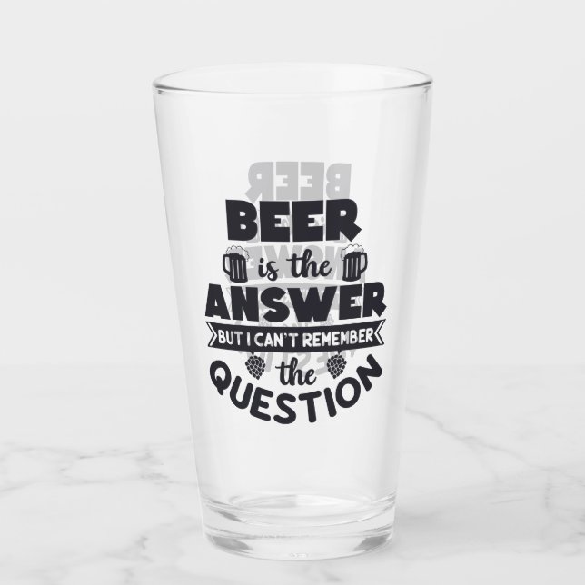 Copo De Pint Beer É A Resposta (Frente)