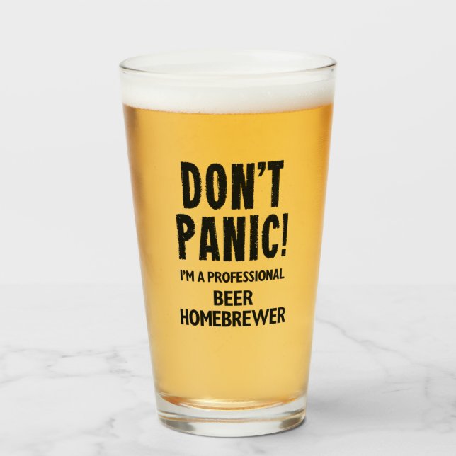 Copo De Pint Beer Homebrewer (Frente (Preenchido))