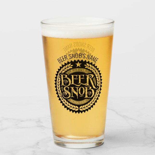 Copo De Pint Beer Snob Glass (Frente (Preenchido))