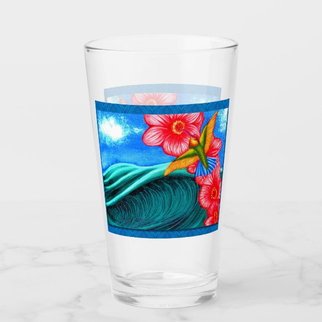 Copo De Pint Beija-flor Oceano (Frente)