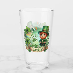 Copo De Pint Beije-me, sou Dia de São Patrício irlandês