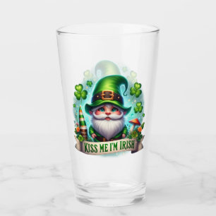 Copo De Pint Beije-me Sou o Dia de São Patrício Irlandês Leprec