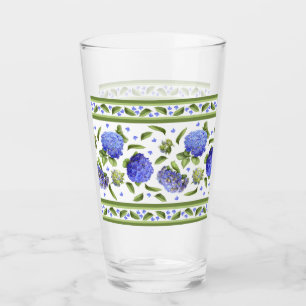 Copo De Pint Beira extravagante dos Hydrangeas azuis